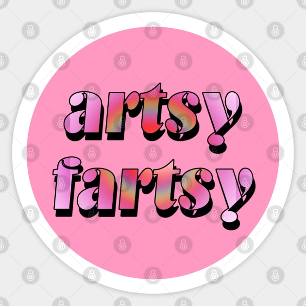 artsy fartsy pink Sticker by hgrasel